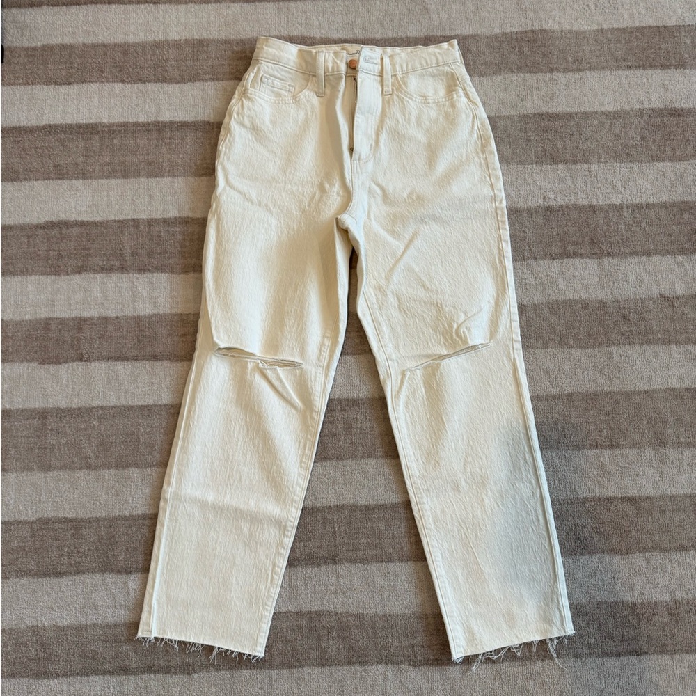 Universal Thread Vintage Straight Cream Pants